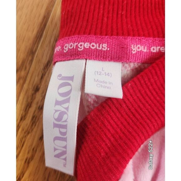 Joy Spun super soft pajamas bright hot pink plaid - Picture 5 of 7